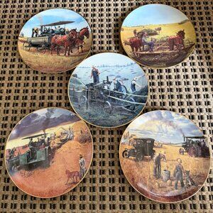 Emmett Kaye "Farming the Heartland" 1990 decorative plate set